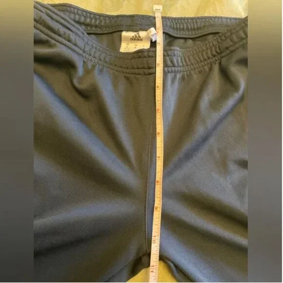 Adidas Climalite Unisex Stretch Elastic Waist Ankle Zippers Black Sweatpants - Picture 7 of 12